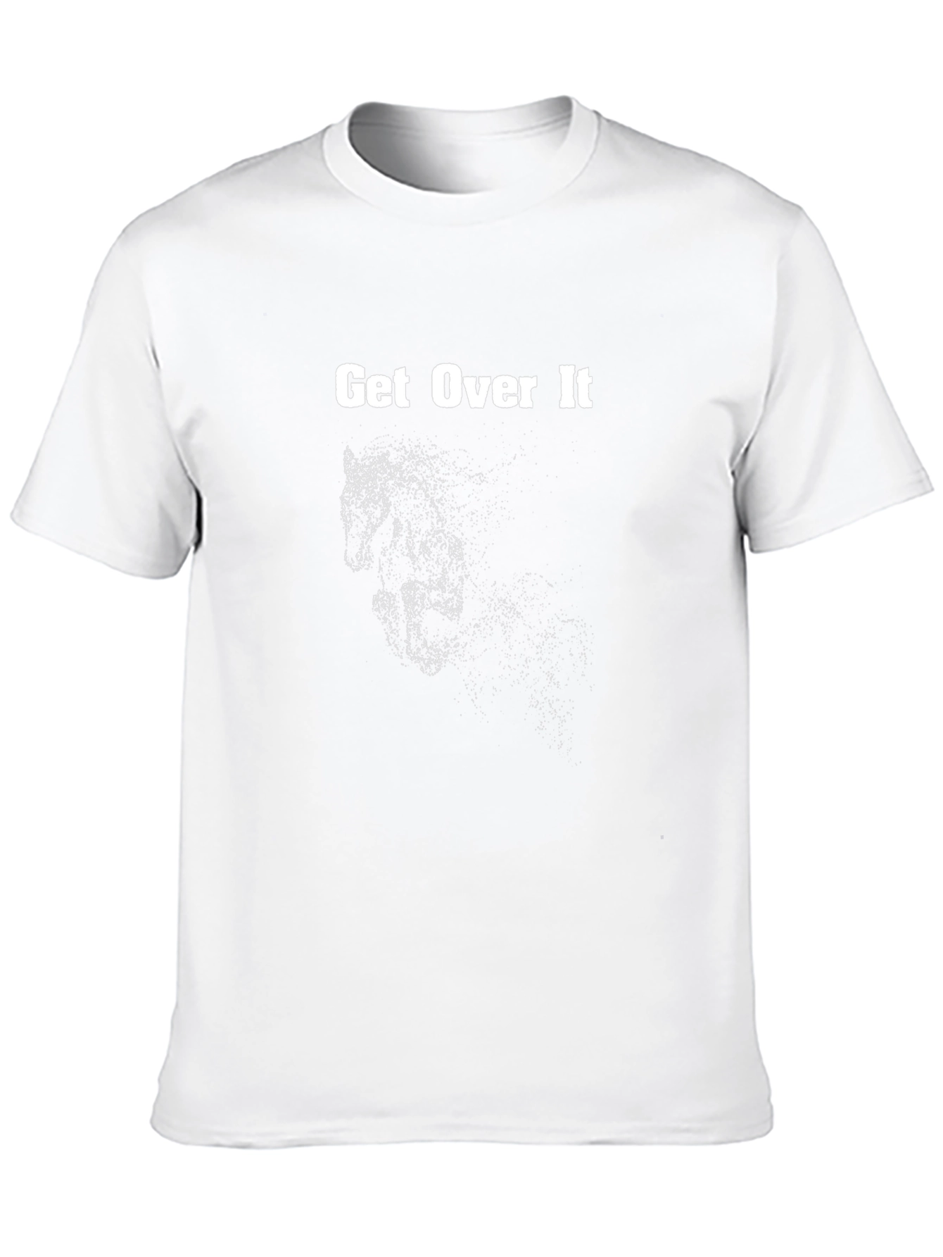 Get Over It Horse Graphic Black T-Shirt