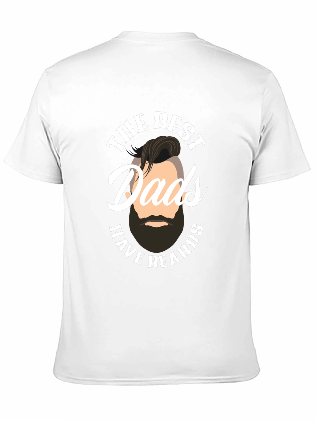 Best Dads Have Beards Graphic Tee - Black