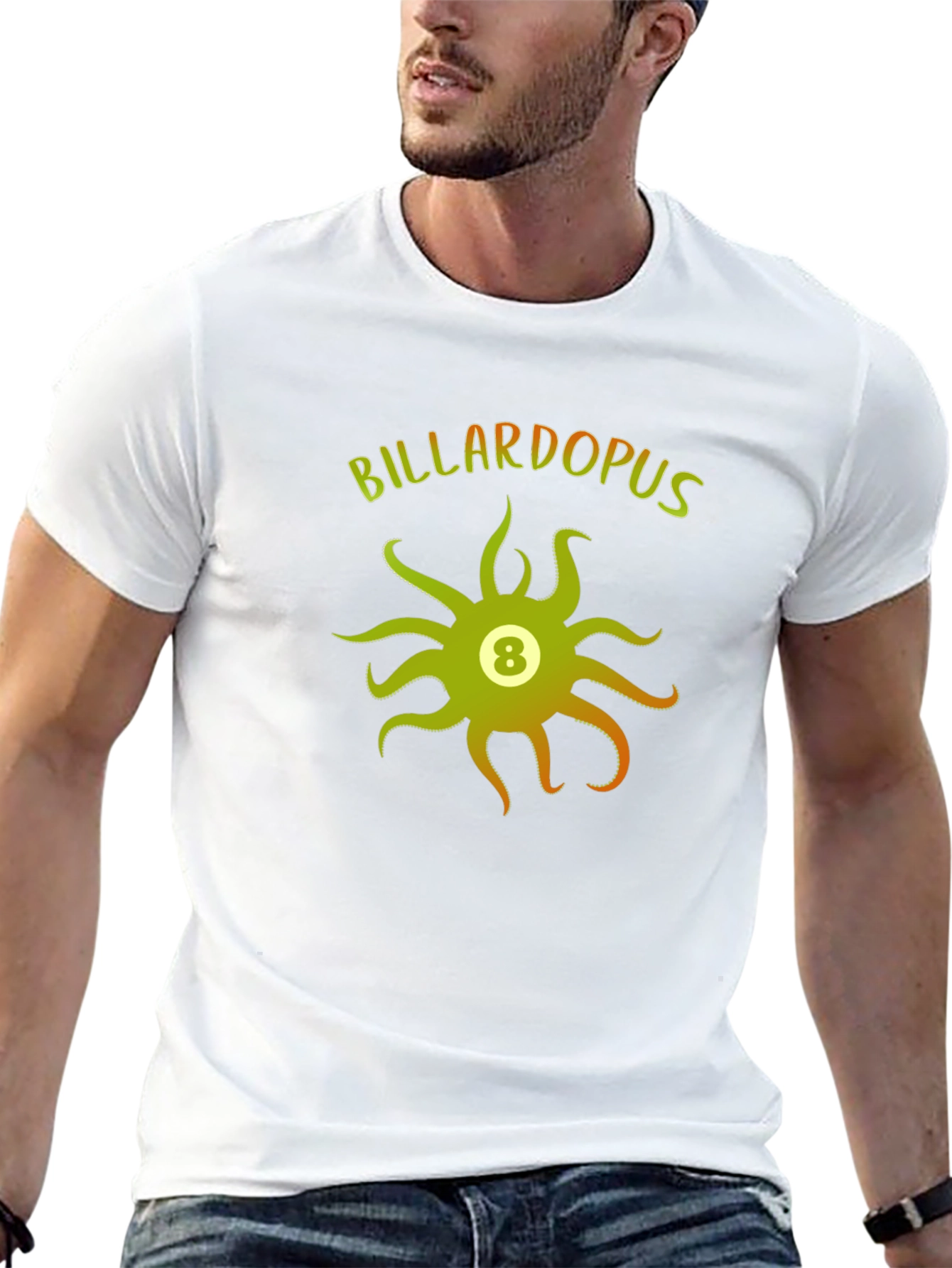 Billardopus T-Shirt - Octopus 8 Ball Graphic Tee