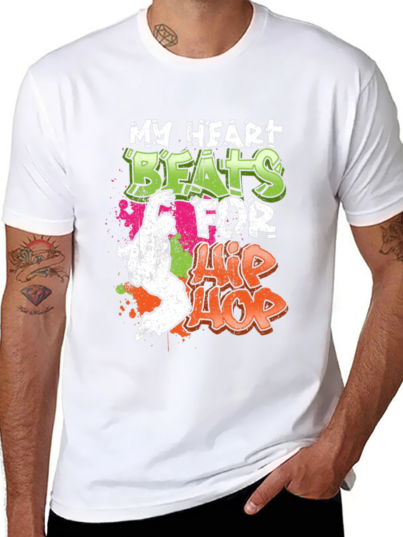 My Heart Beats for Hip Hop Graphic T-Shirt
