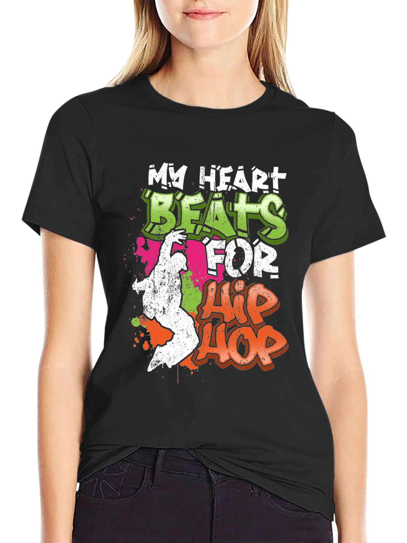My Heart Beats for Hip Hop Graphic T-Shirt