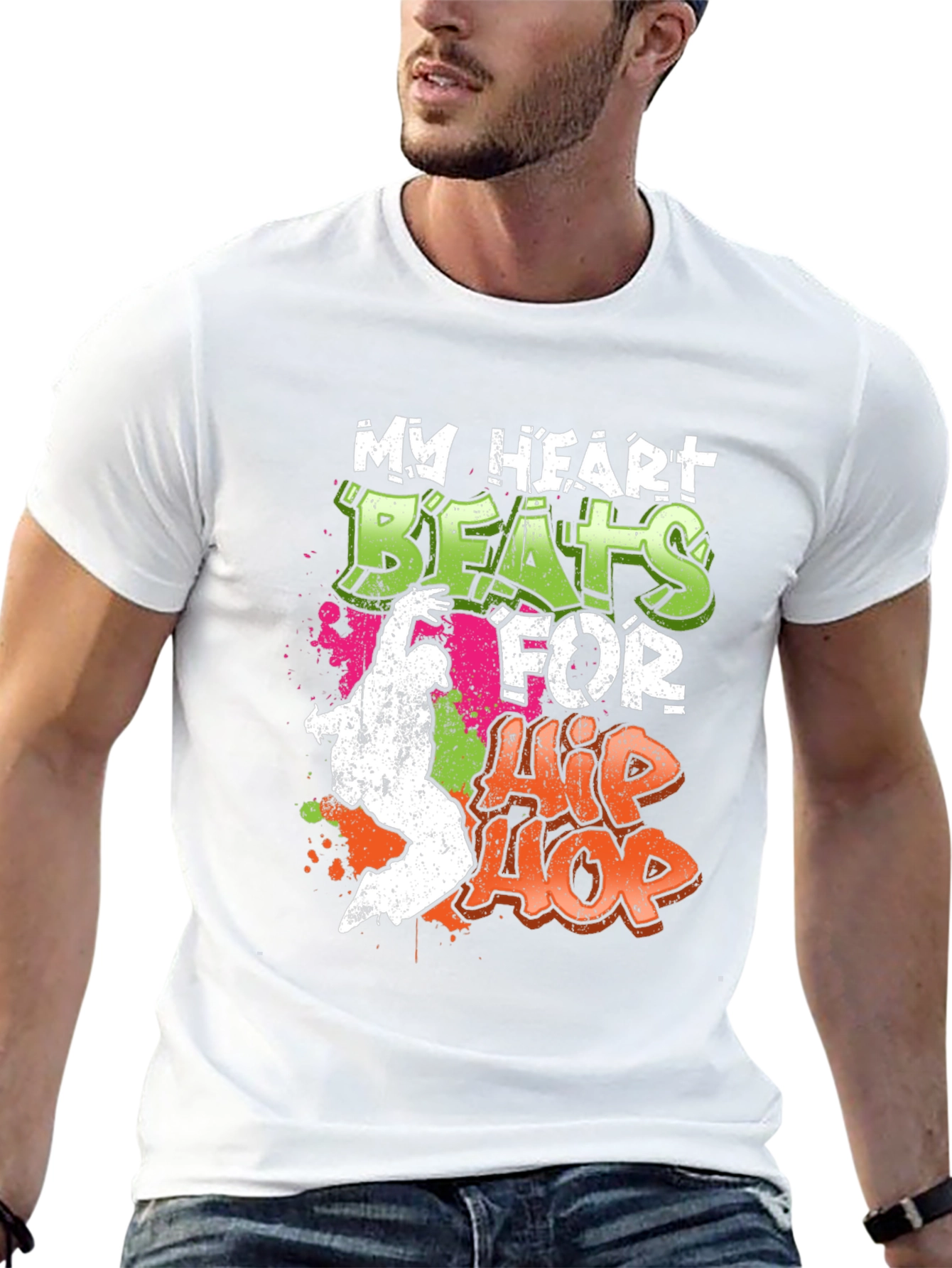 My Heart Beats for Hip Hop Graphic T-Shirt