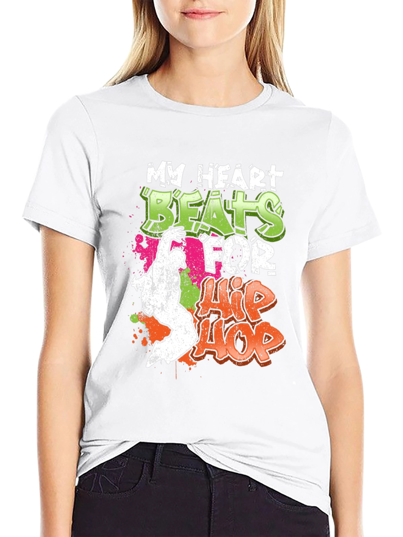 My Heart Beats for Hip Hop Graphic T-Shirt