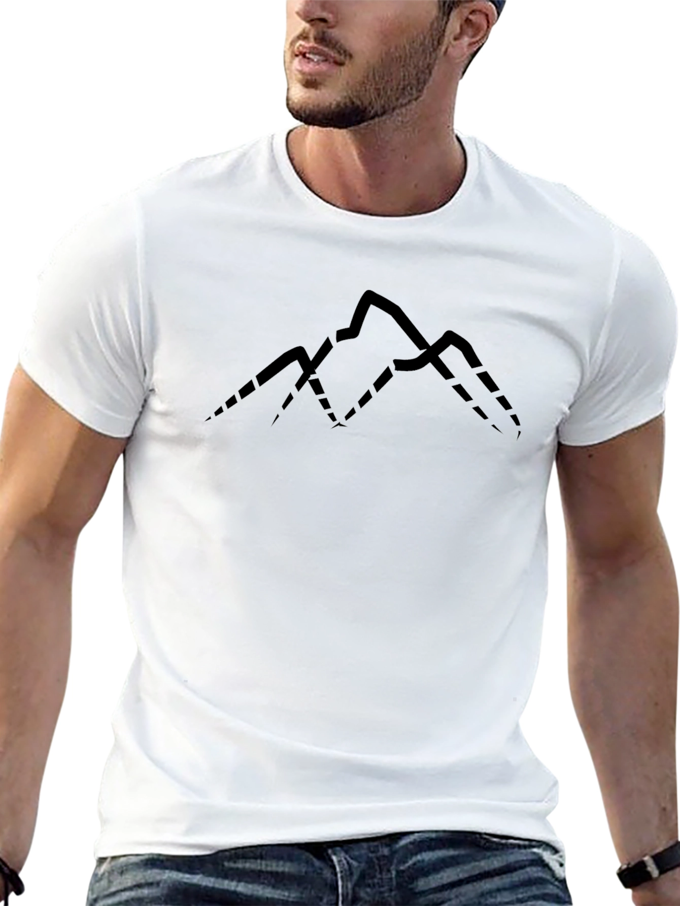 Mens Black Mountain Graphic Tee - Adventure Ready