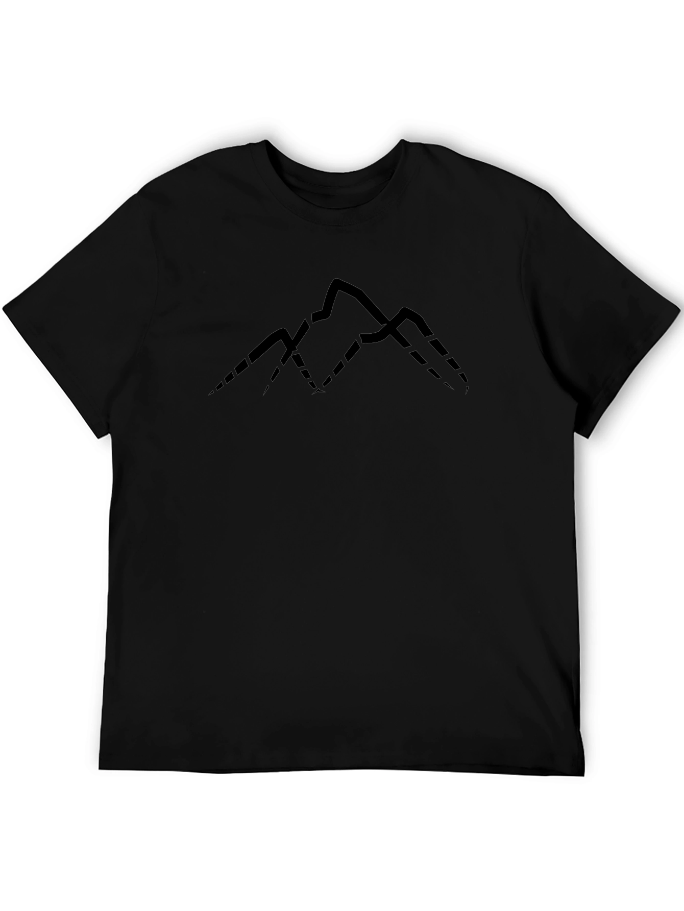 Mens Black Mountain Graphic Tee - Adventure Ready