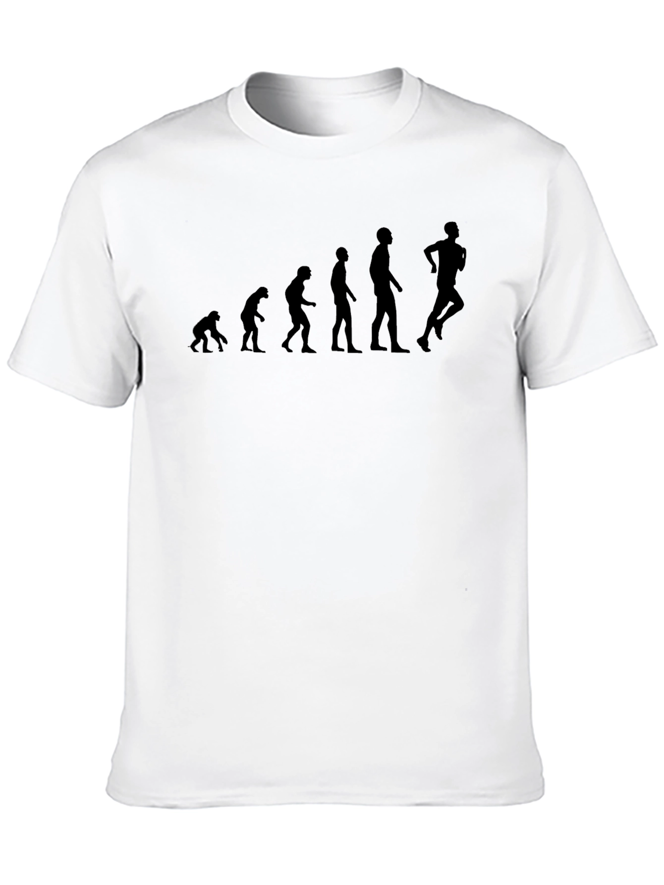 Evolution of Running Black T-Shirt