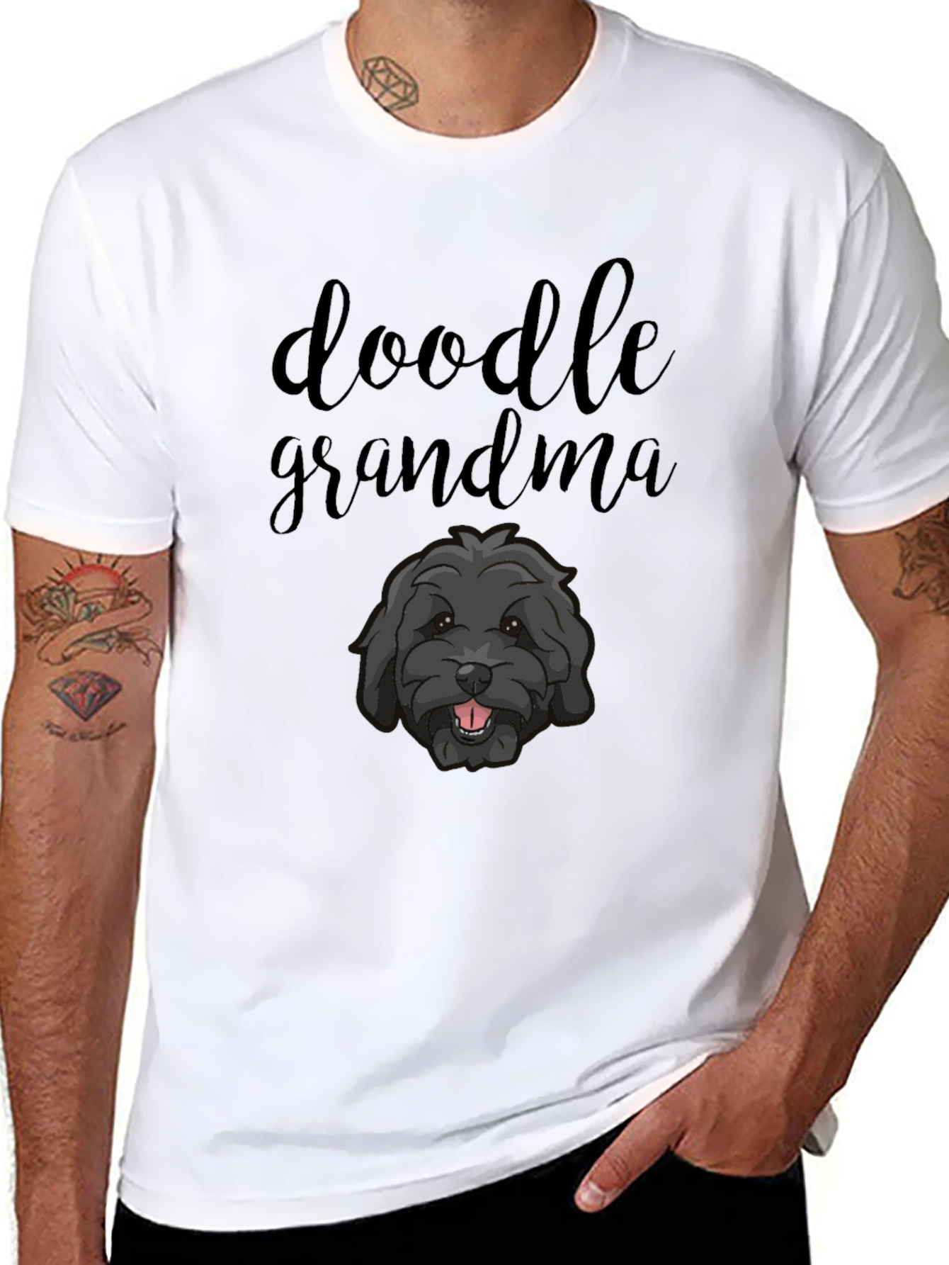 Doodle Grandma T-Shirt - Cute Dog Lover Tee