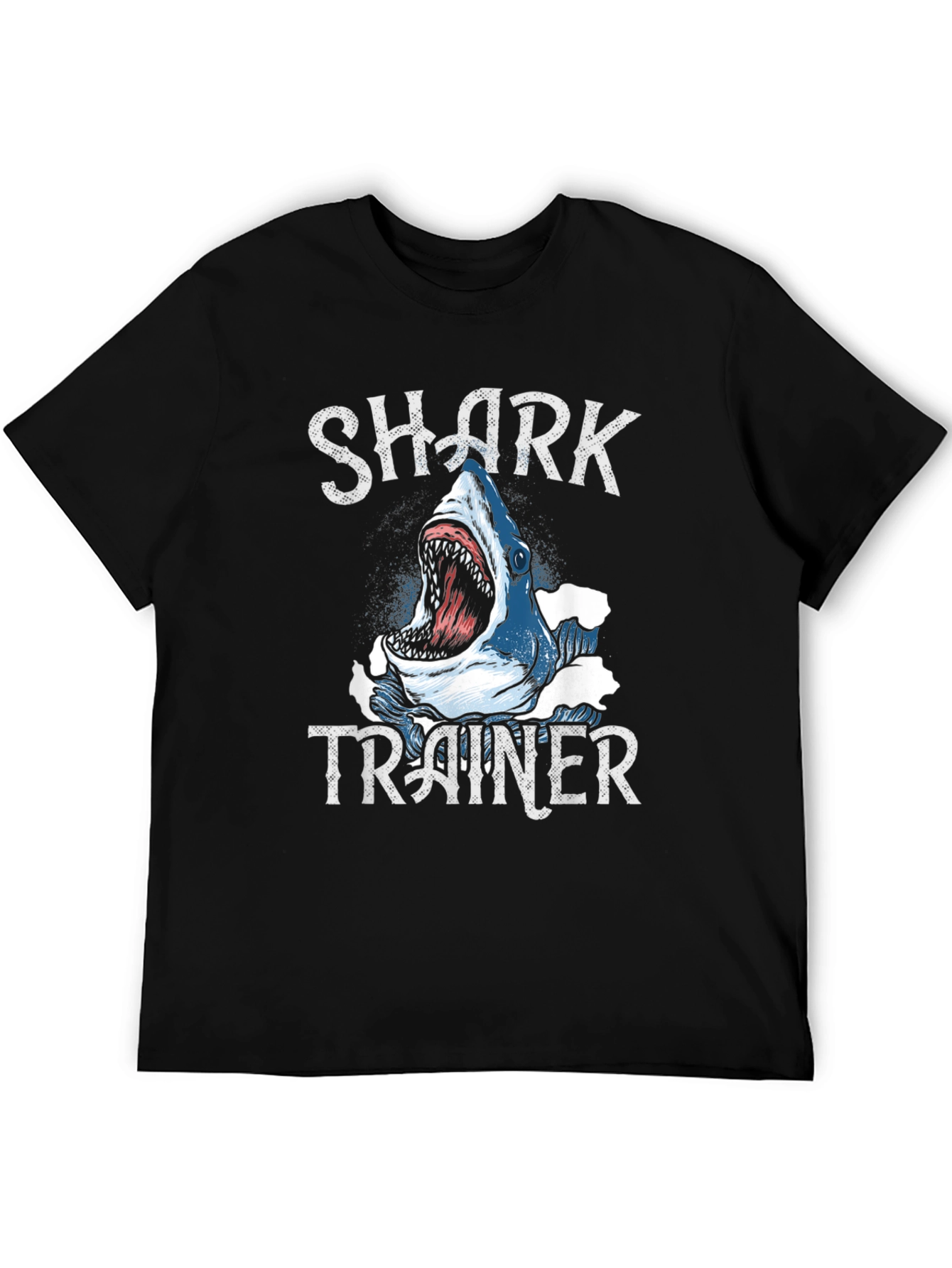 Shark Trainer Graphic T-Shirt - Black Cotton Tee
