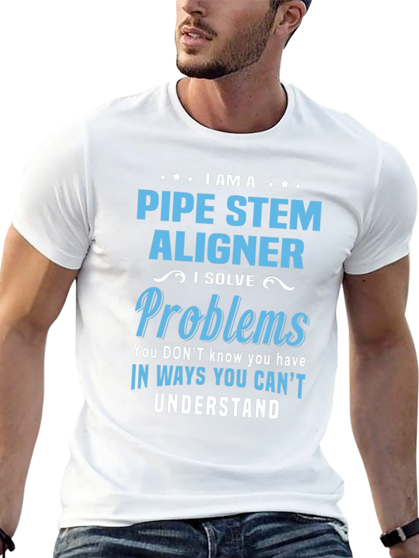 Pipe Stem Aligner T-Shirt: Problem Solver Edition
