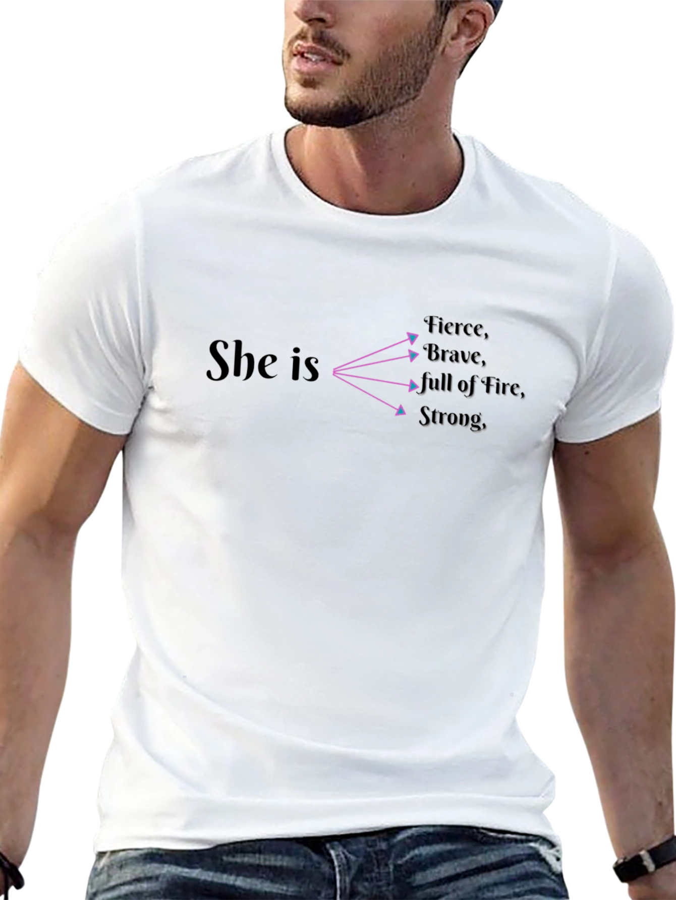 She Is Fierce Brave Strong T-Shirt