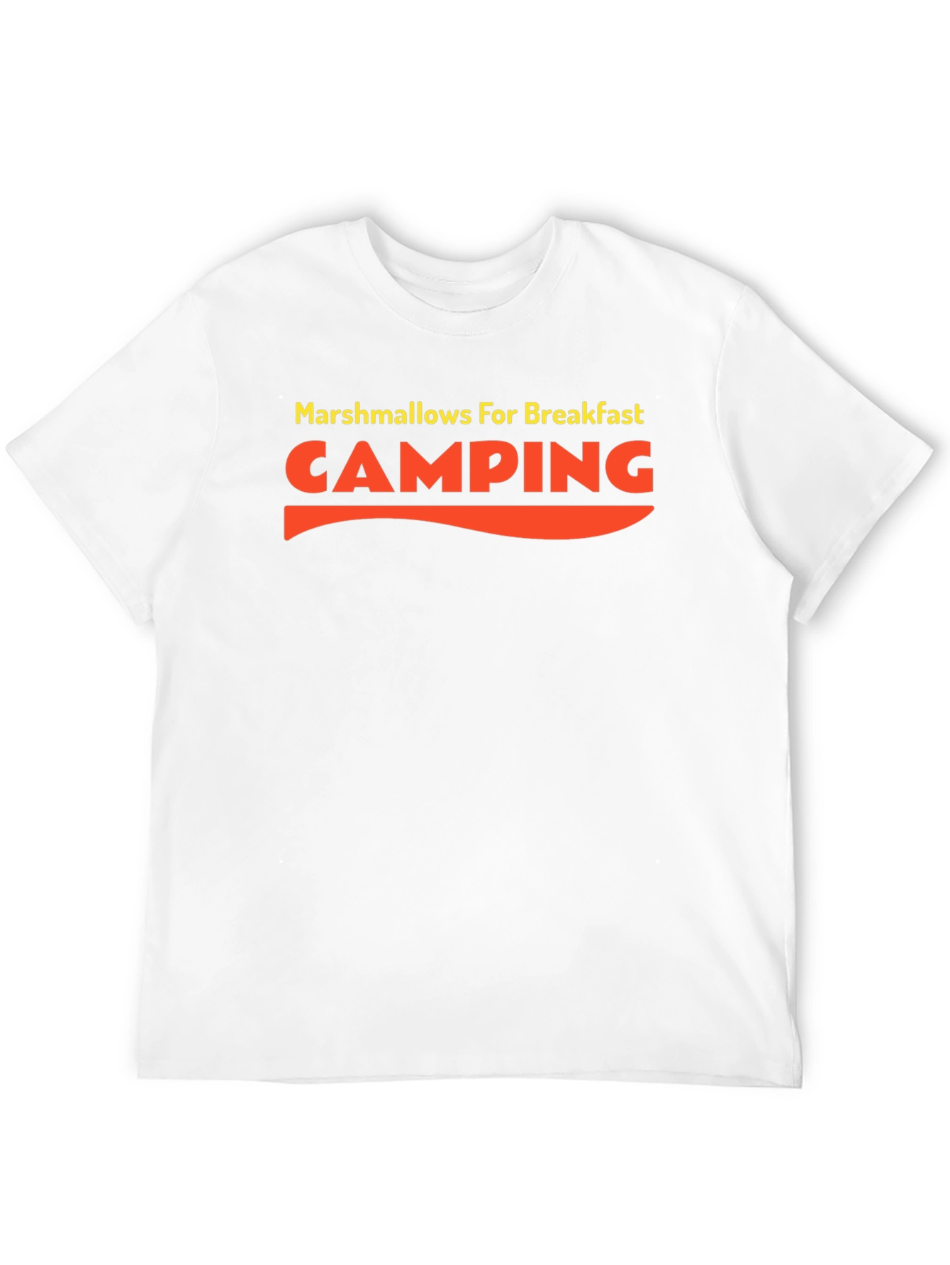 Camping Marshmallow Breakfast Graphic T-Shirt