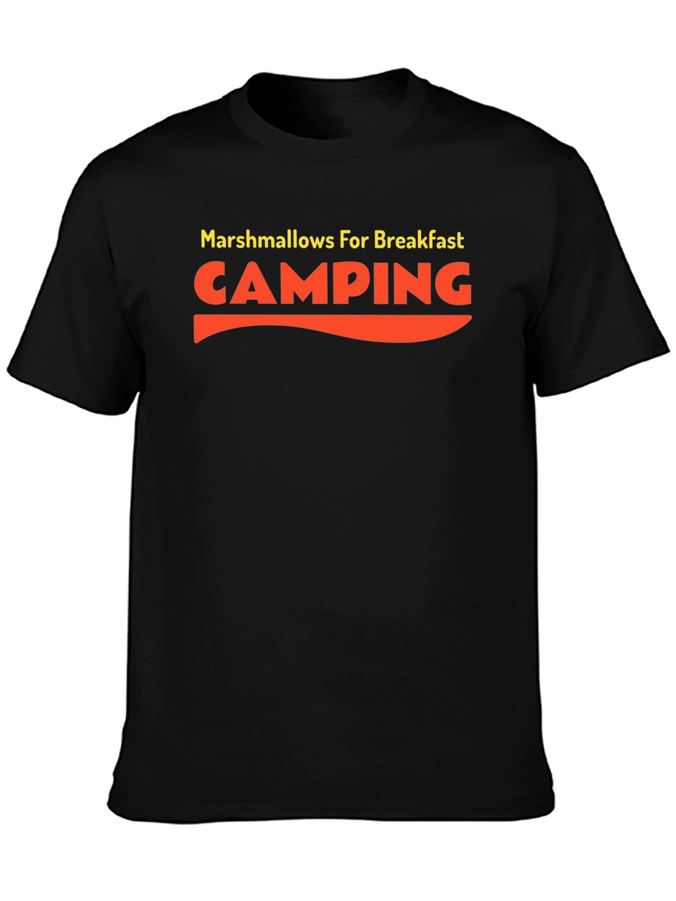 Camping Marshmallow Breakfast Graphic T-Shirt