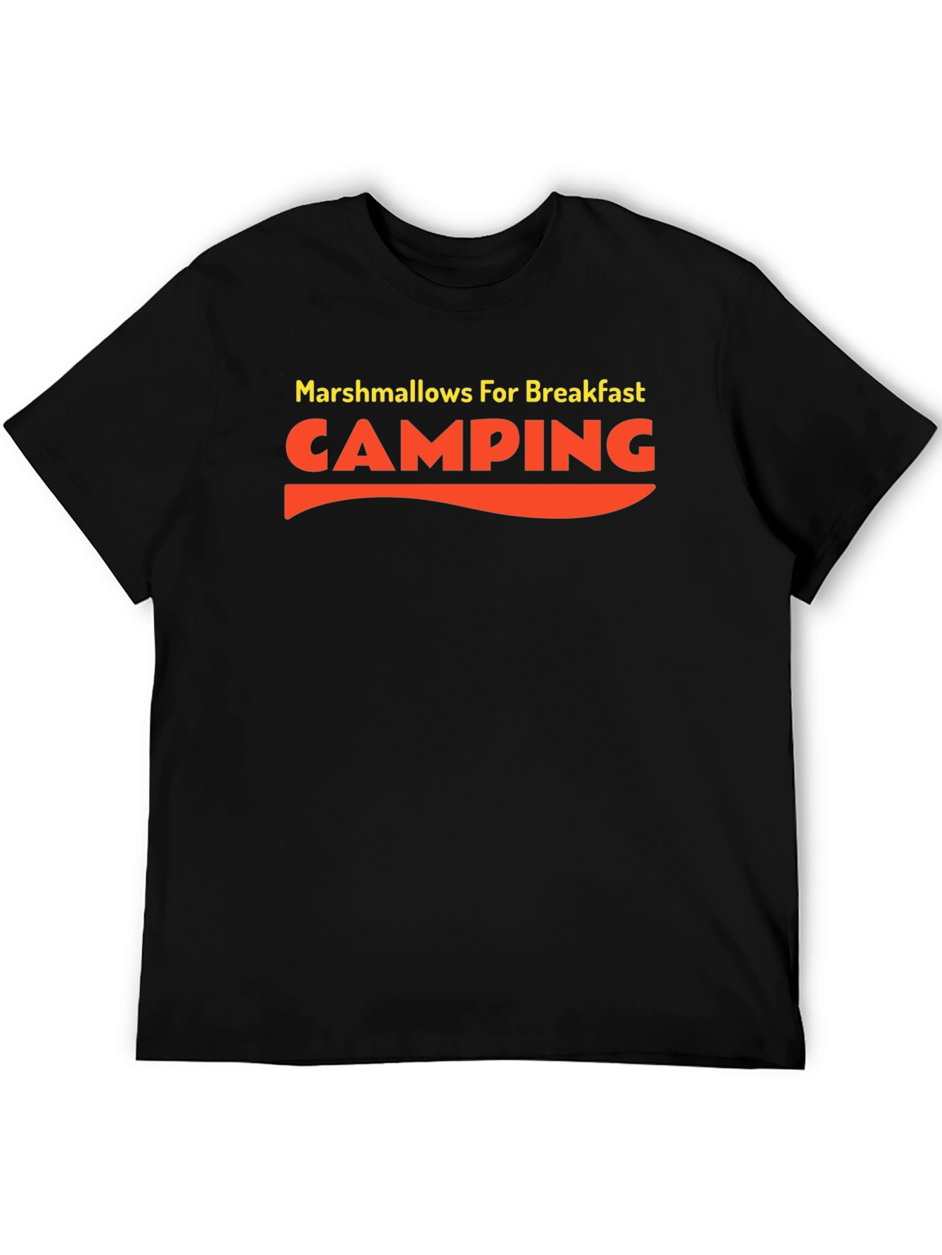 Camping Marshmallow Breakfast Graphic T-Shirt
