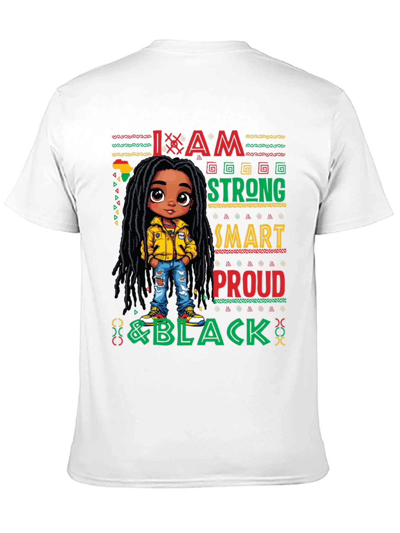 I Am Strong Smart Proud & Black Graphic T-Shirt