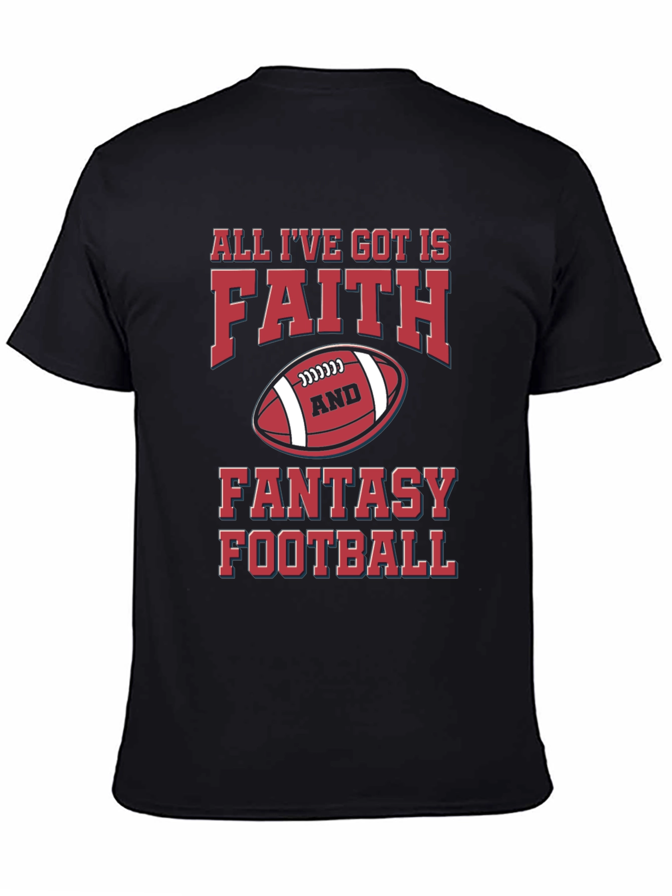 Faith & Fantasy Football Graphic T-Shirt