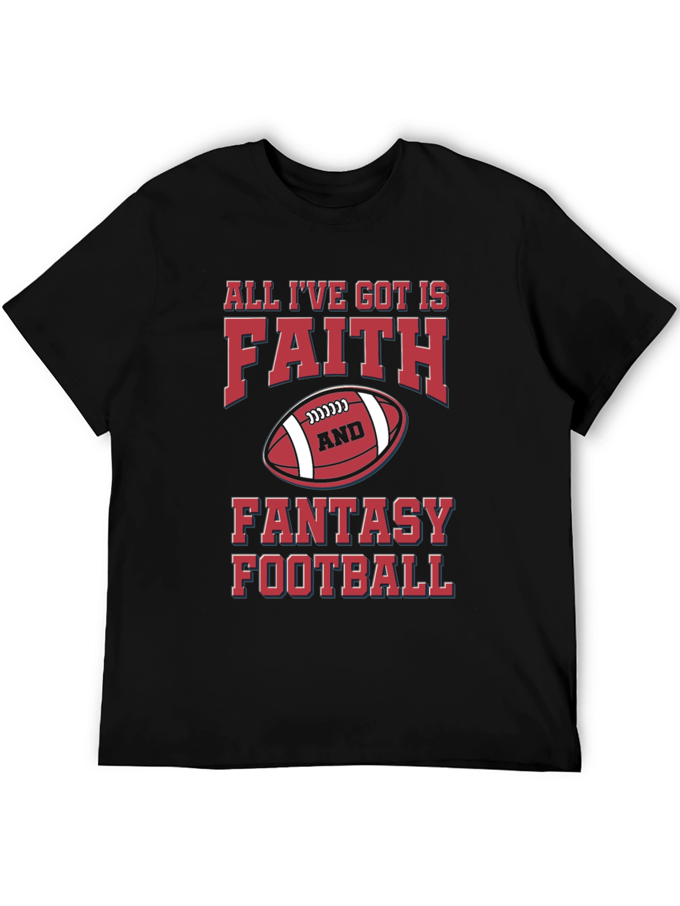 Faith & Fantasy Football Graphic T-Shirt