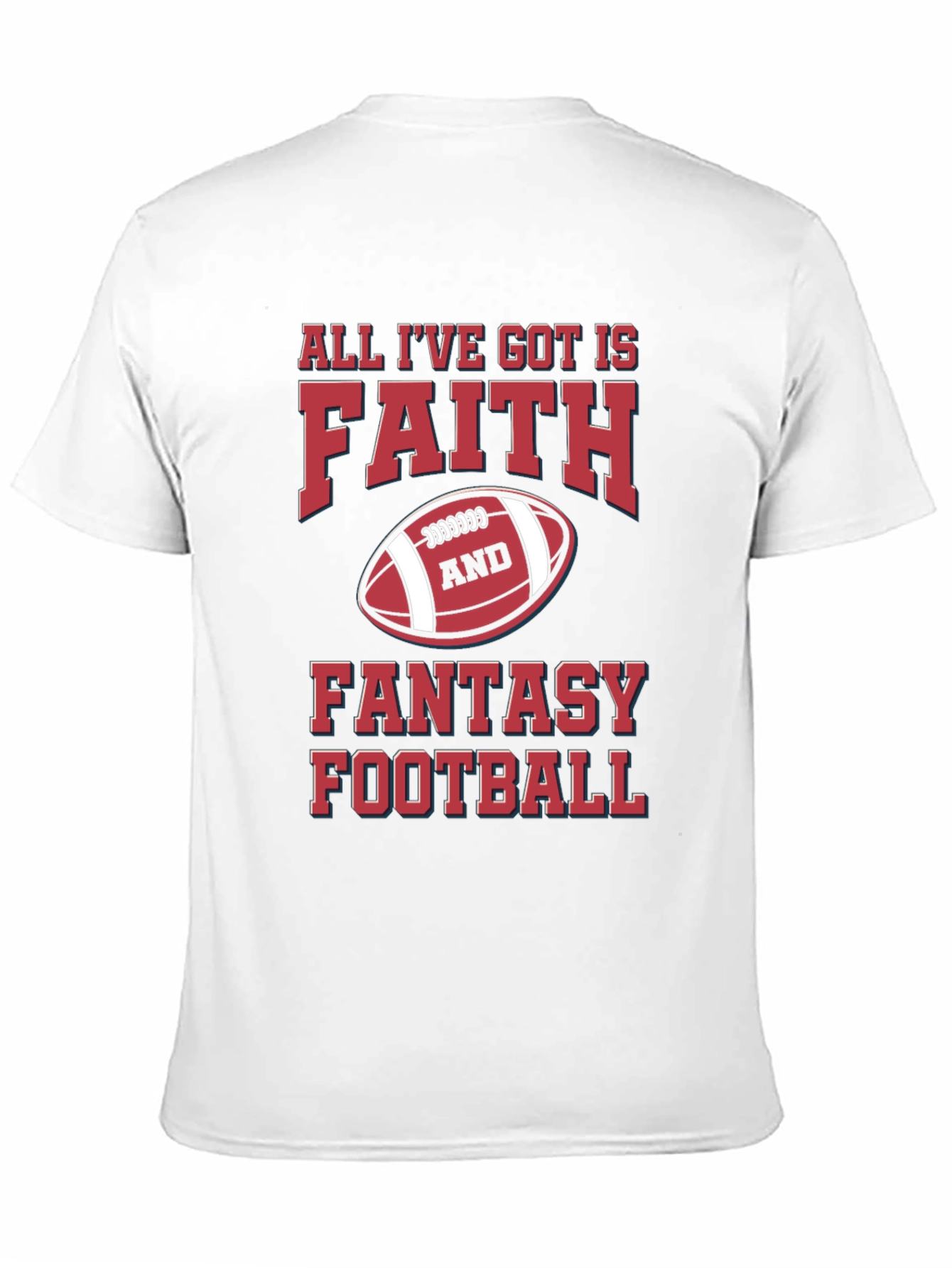 Faith & Fantasy Football Graphic T-Shirt