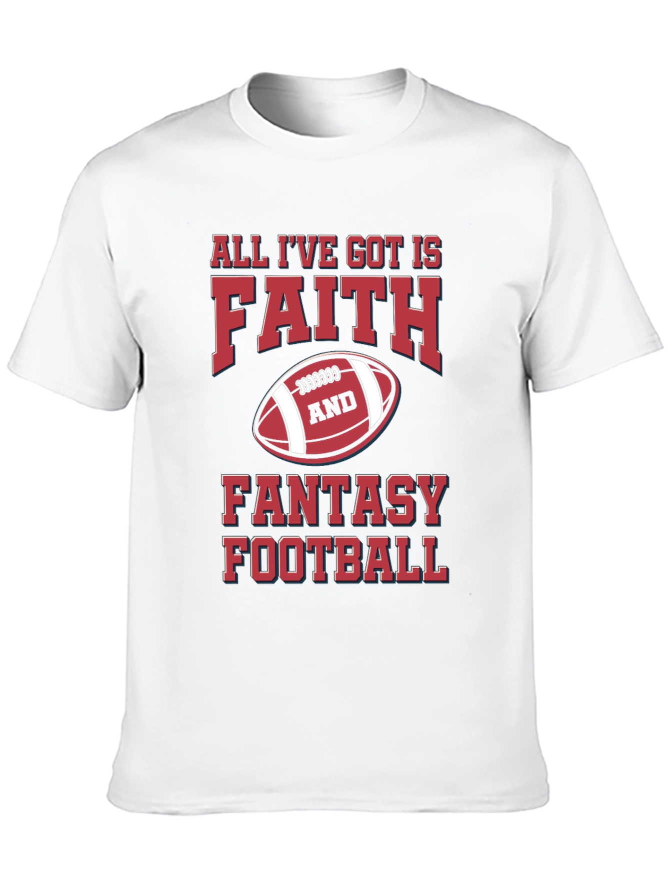 Faith & Fantasy Football Graphic T-Shirt