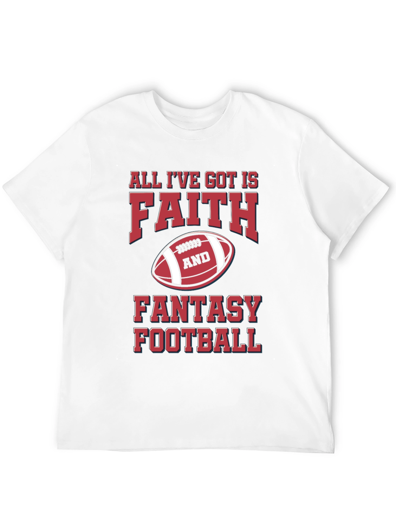 Faith & Fantasy Football Graphic T-Shirt