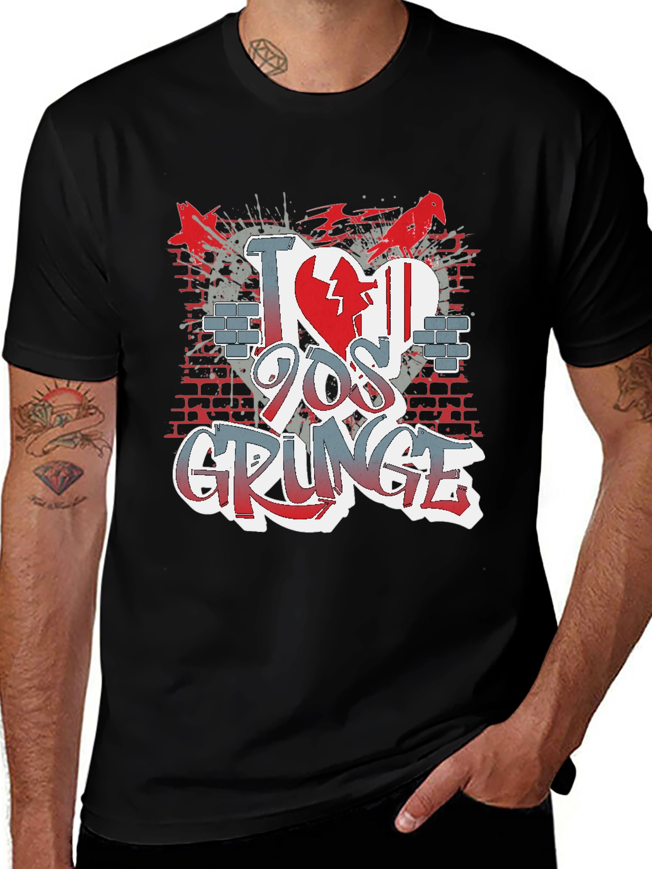 I Love 90s Grunge Graphic T-Shirt
