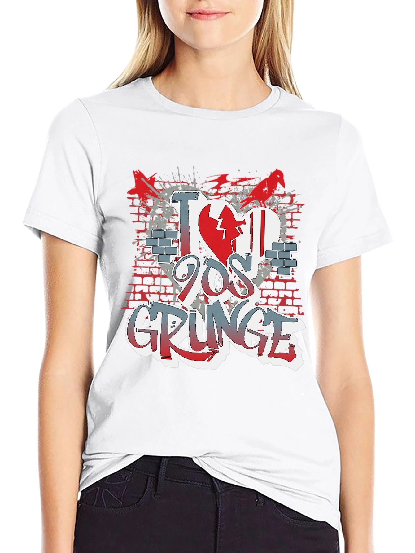 I Love 90s Grunge Graphic T-Shirt