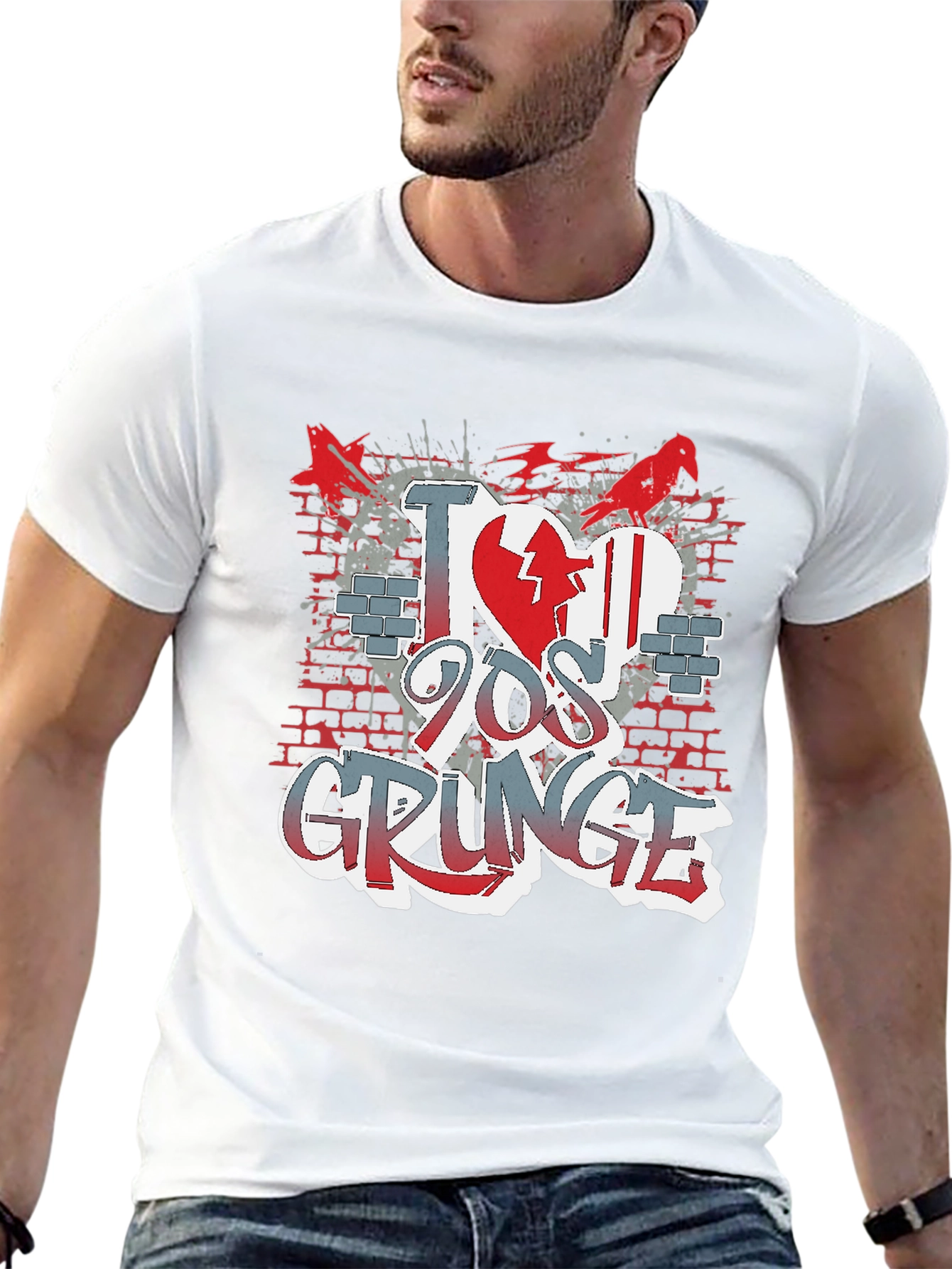 I Love 90s Grunge Graphic T-Shirt