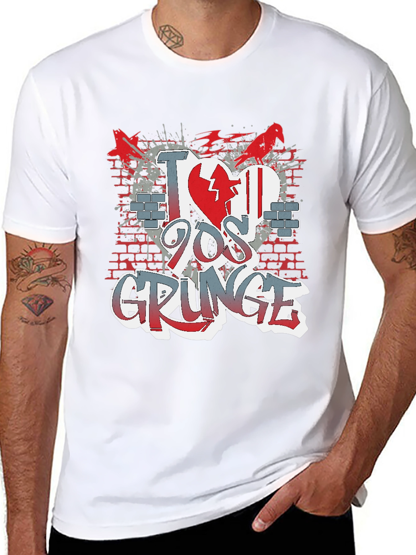 I Love 90s Grunge Graphic T-Shirt