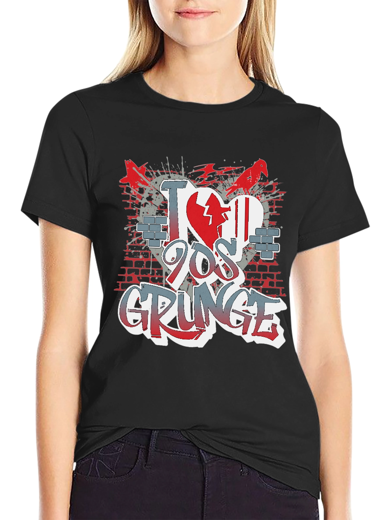 I Love 90s Grunge Graphic T-Shirt