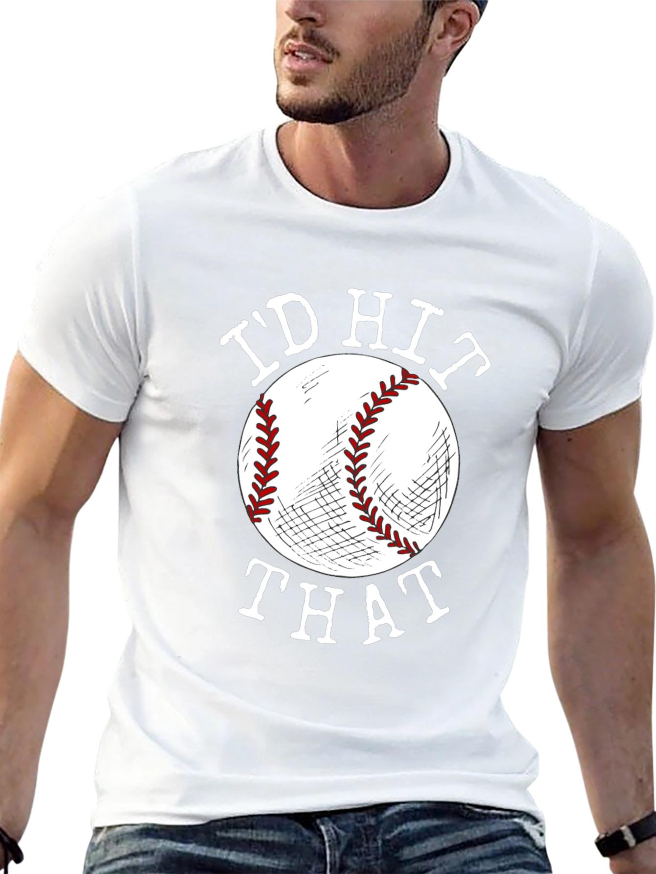 Id Hit That Baseball Graphic Tee