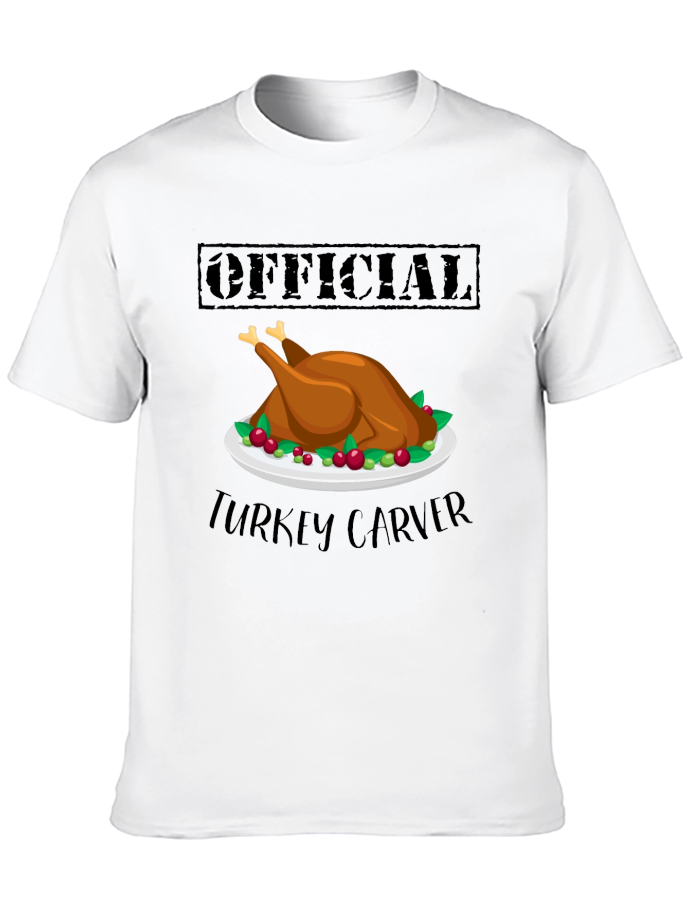 Official Turkey Carver T-Shirt - Thanksgiving Holiday Apparel