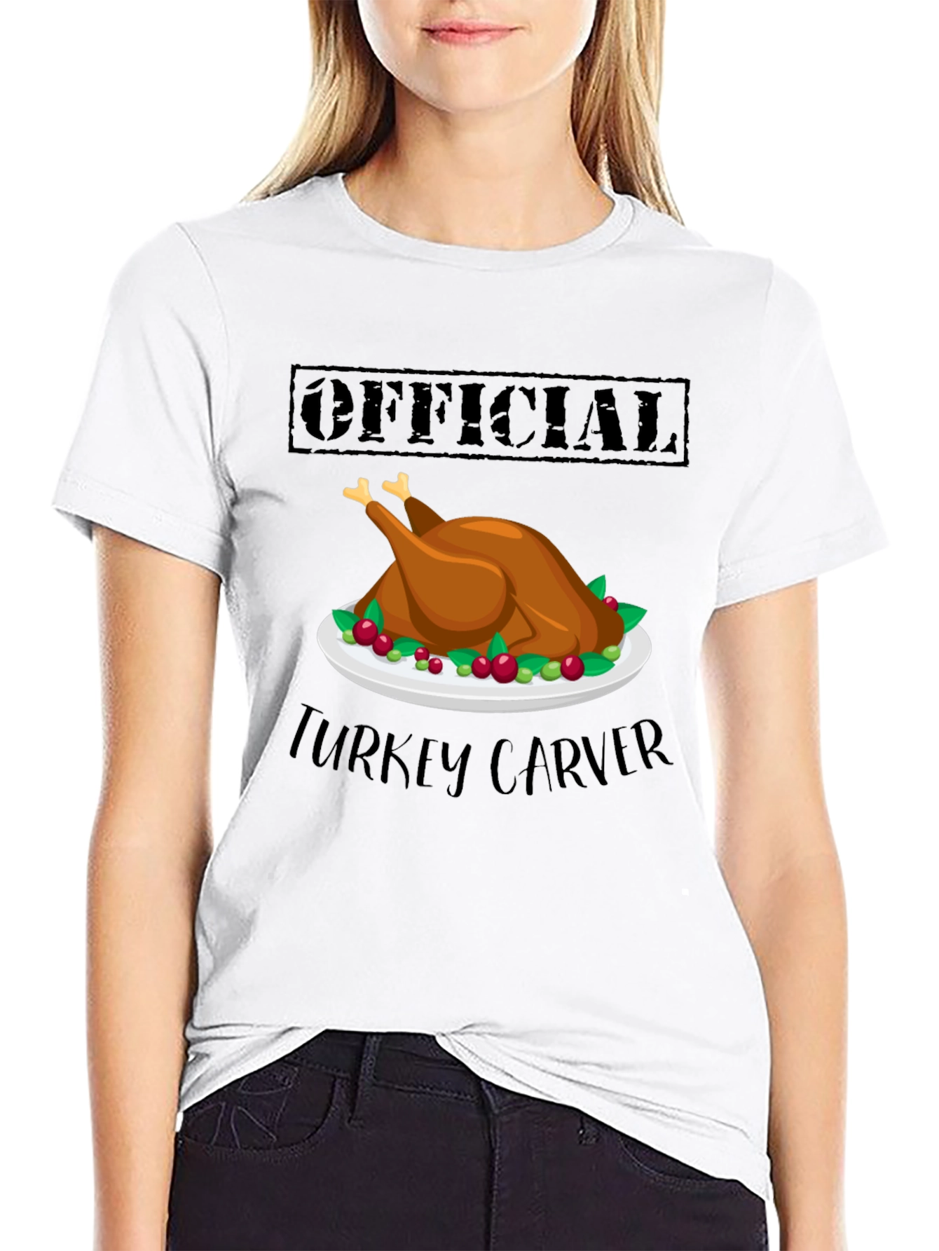 Official Turkey Carver T-Shirt - Thanksgiving Holiday Apparel