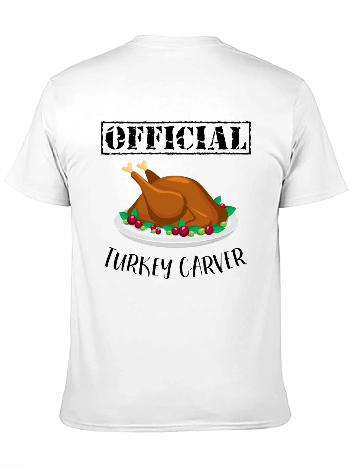 Official Turkey Carver T-Shirt - Thanksgiving Holiday Apparel