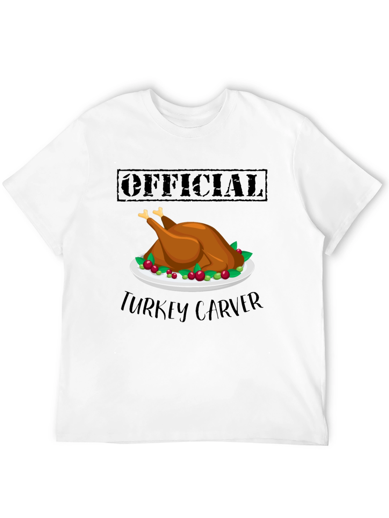 Official Turkey Carver T-Shirt - Thanksgiving Holiday Apparel