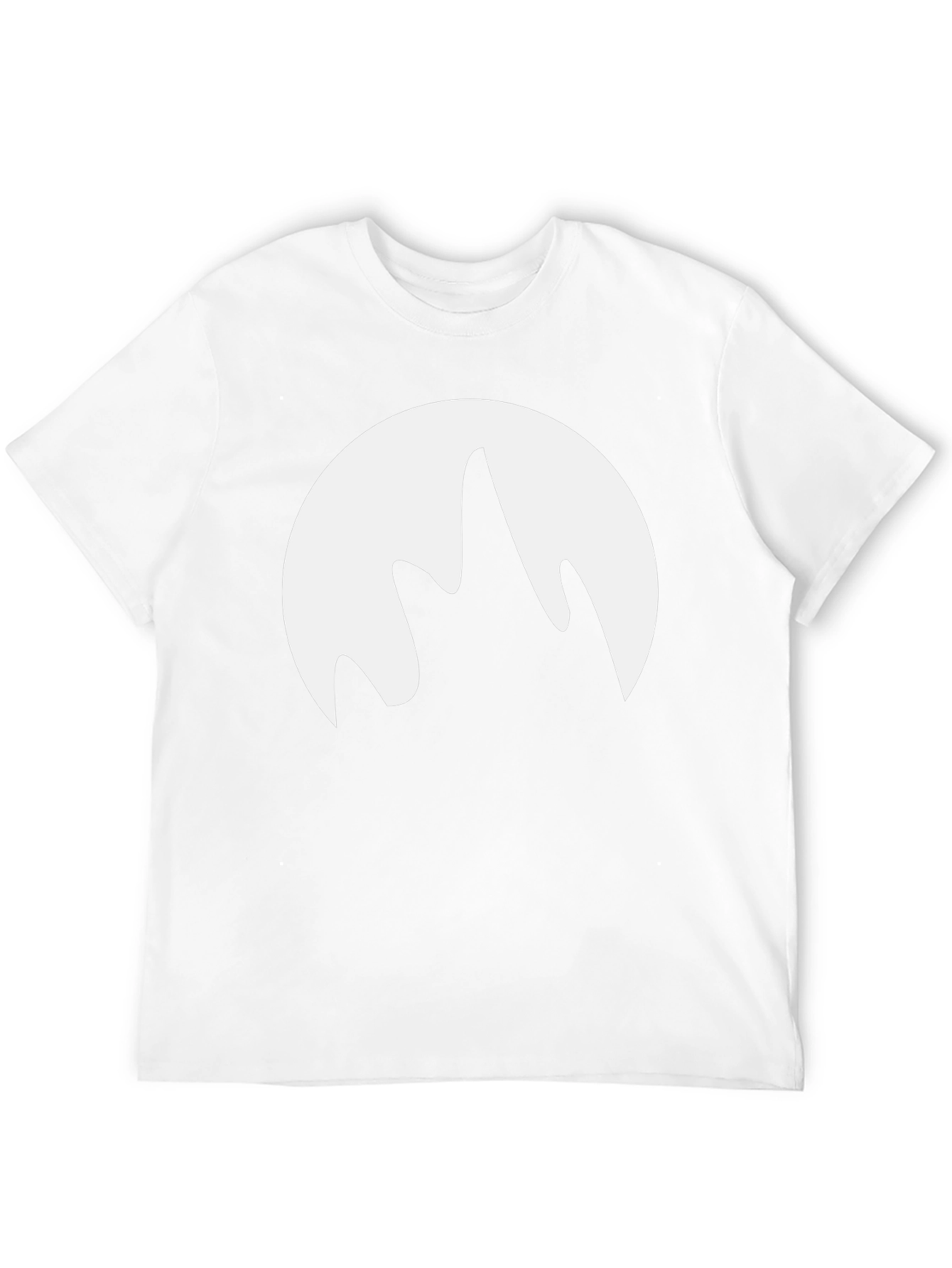 Abstract Mountain Graphic Tee - Black