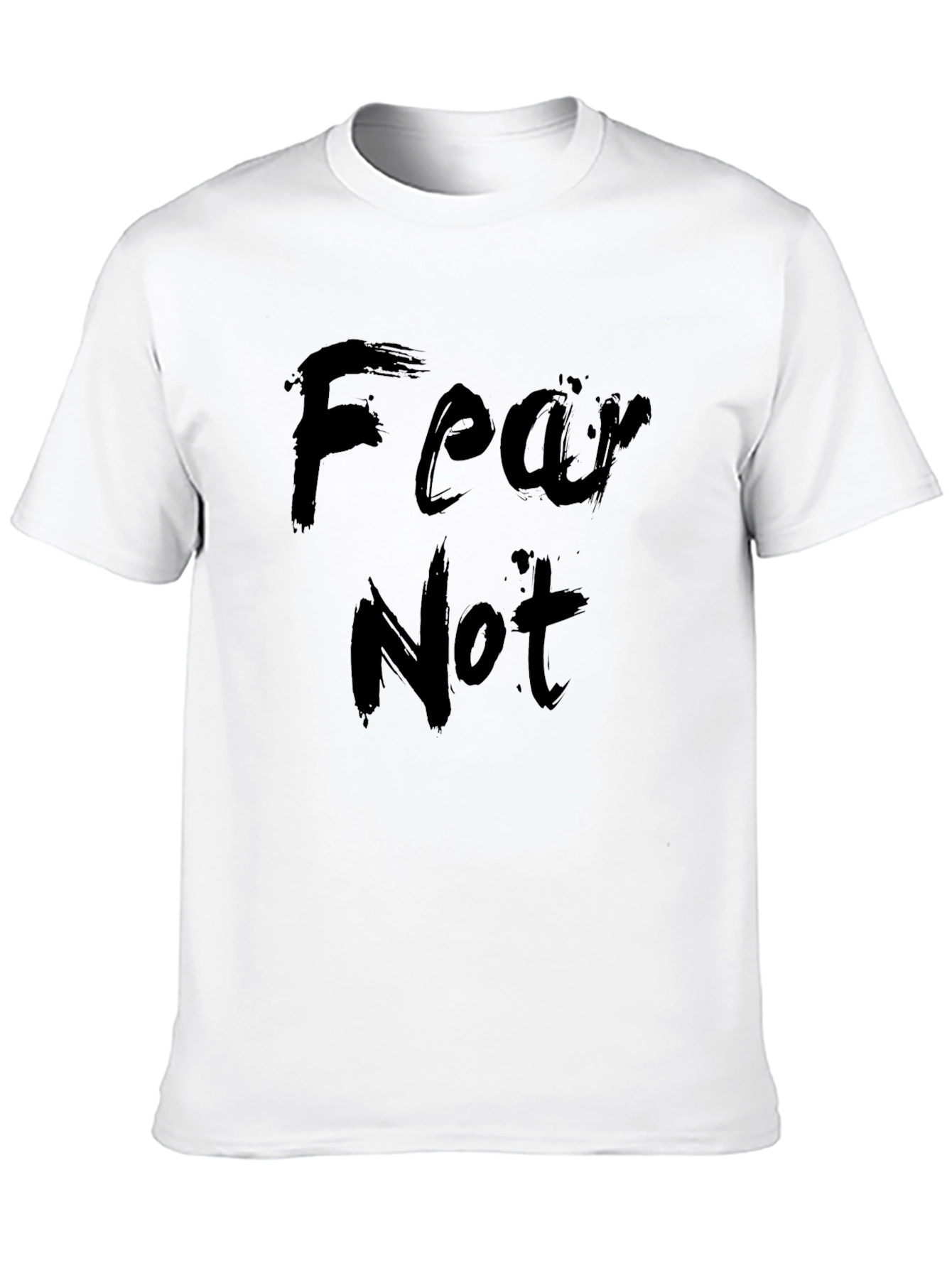 Fear Not Graphic Black T-Shirt