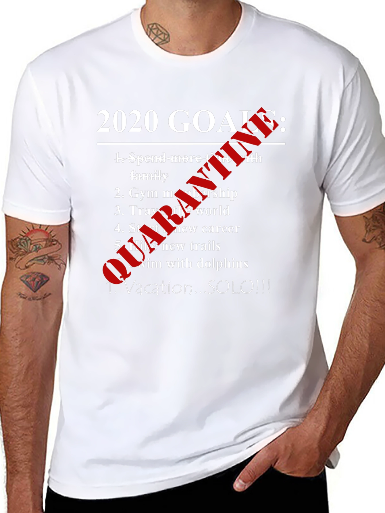 Funny 2020 Goals Shirt - Vacation SOLO