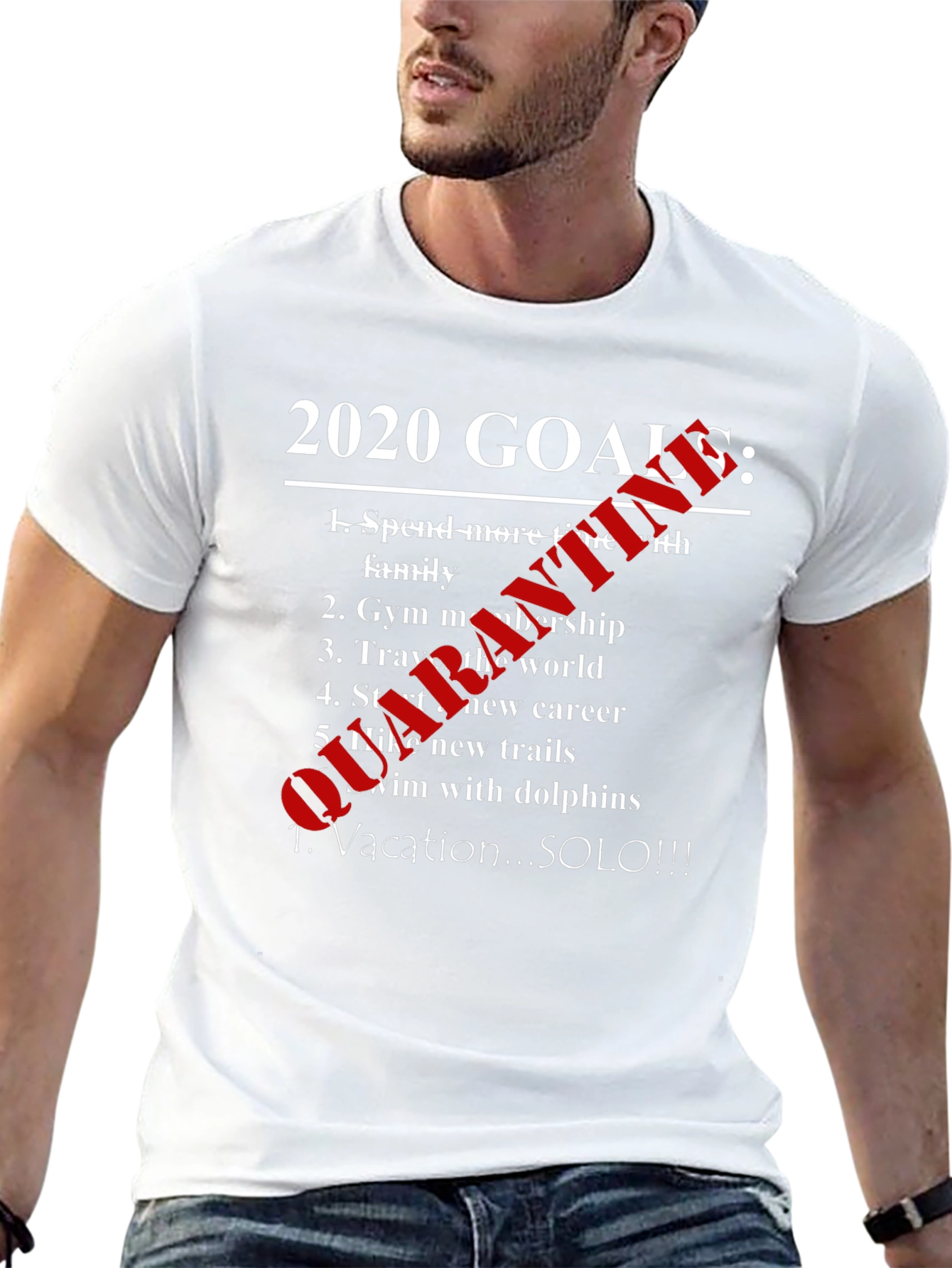 Funny 2020 Goals Shirt - Vacation SOLO