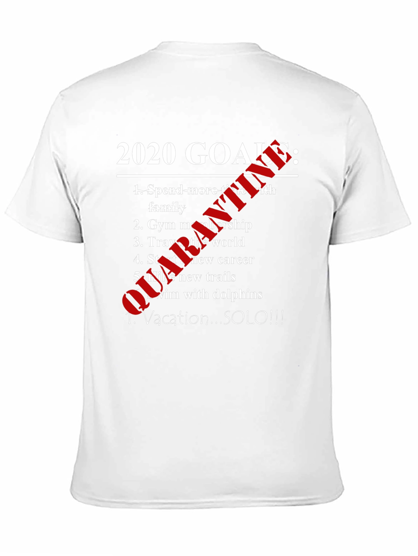 Funny 2020 Goals Shirt - Vacation SOLO