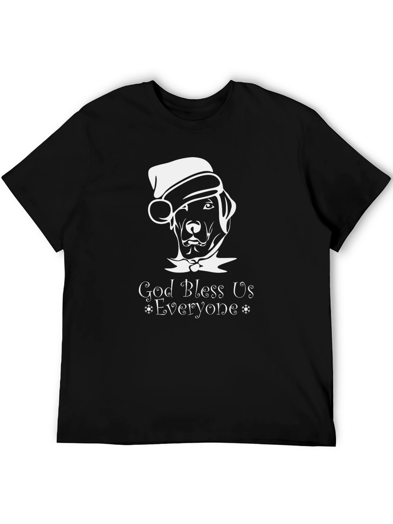 God Bless Us Everyone Christmas Dog T-Shirt