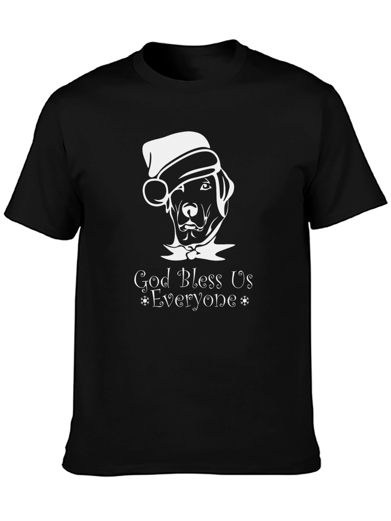 God Bless Us Everyone Christmas Dog T-Shirt
