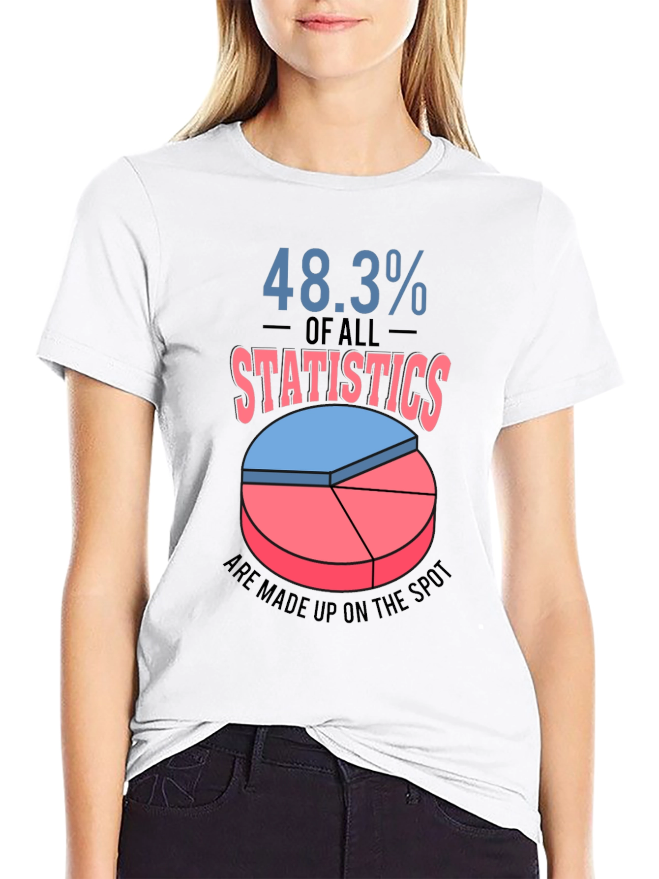 Funny Statistics T-Shirt - 48.3% Made Up