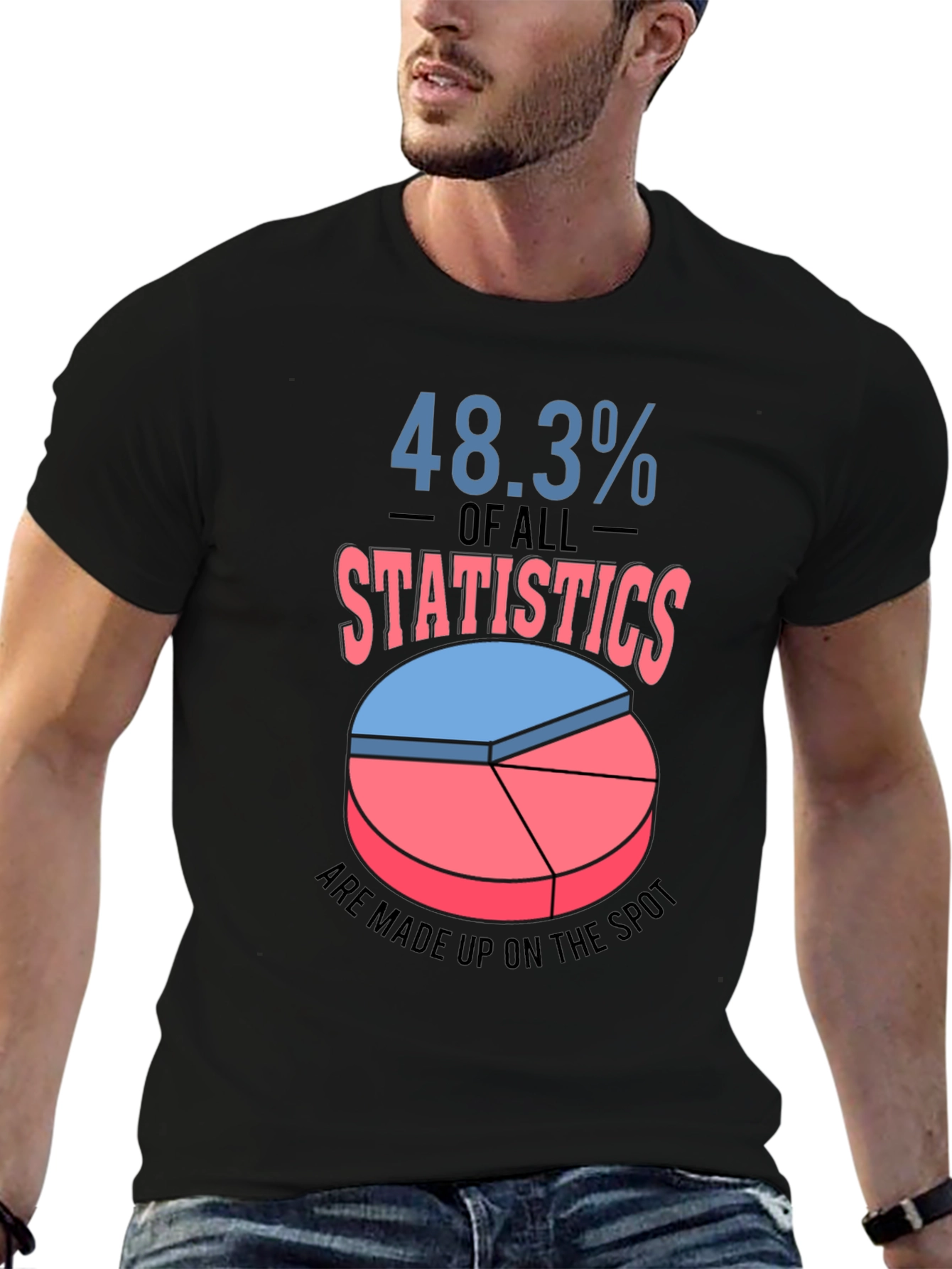 Funny Statistics T-Shirt - 48.3% Made Up