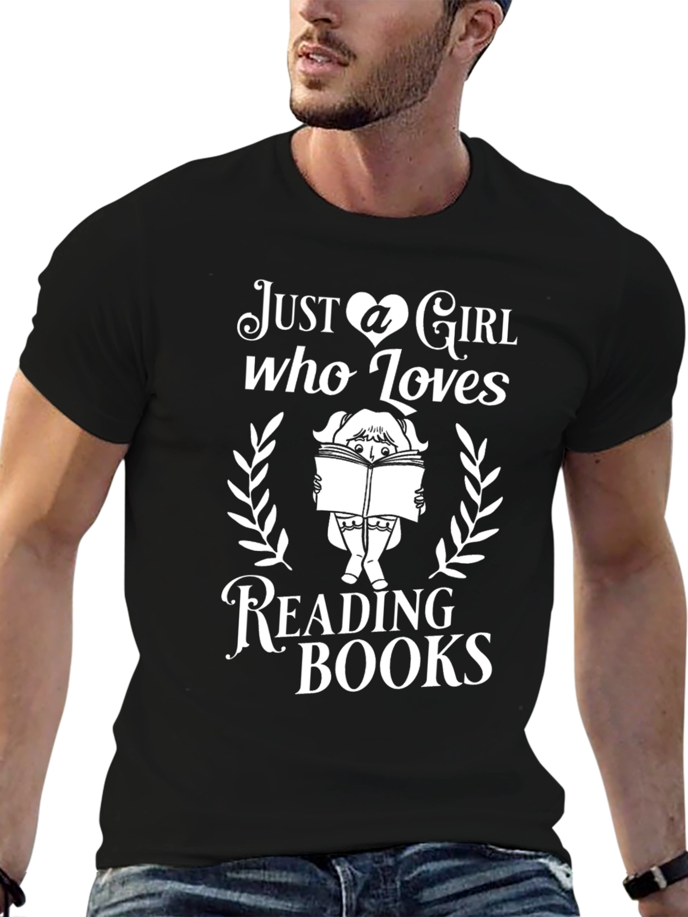 Just a Girl Who Loves Reading Books T-Shirt