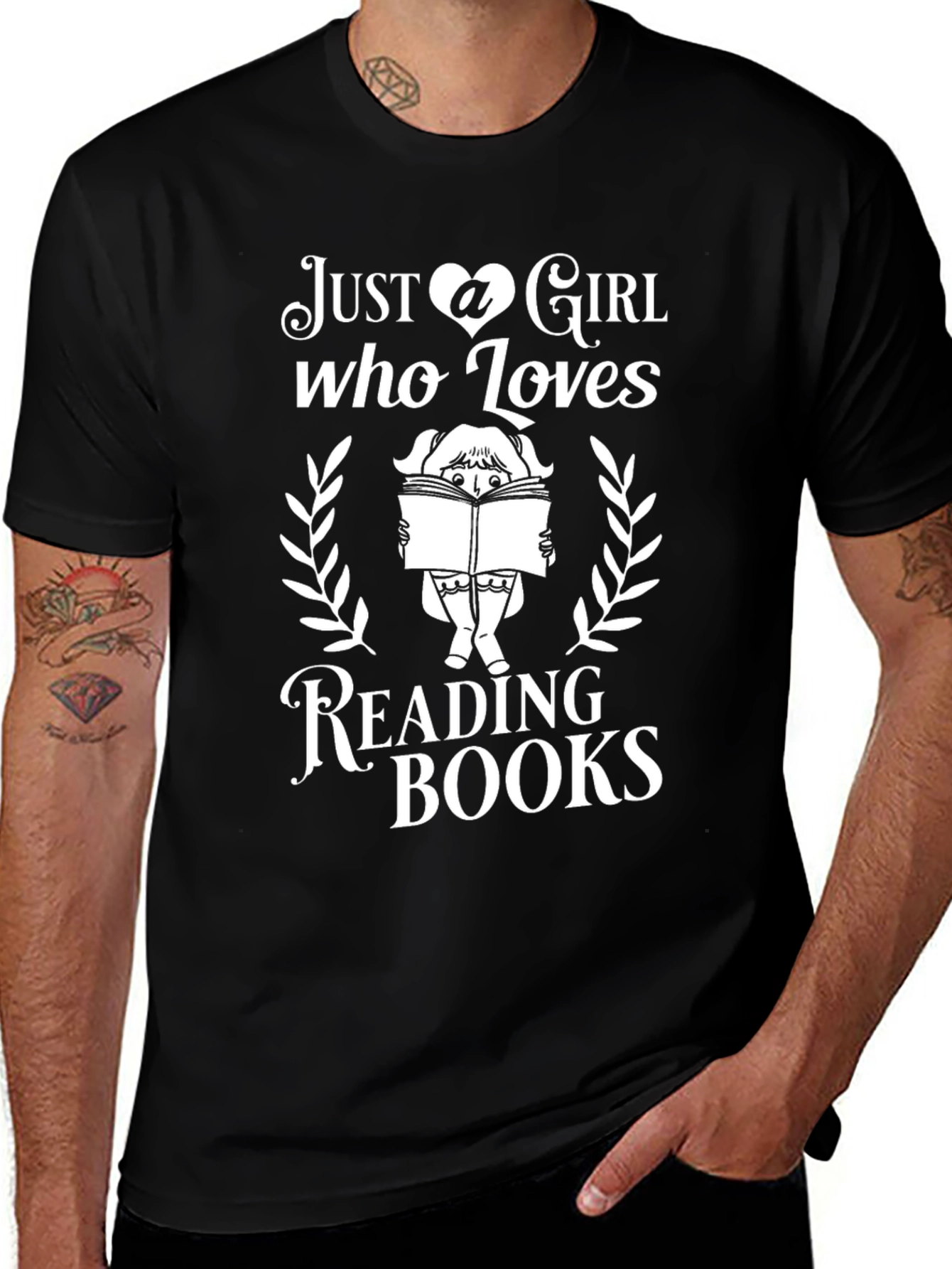 Just a Girl Who Loves Reading Books T-Shirt