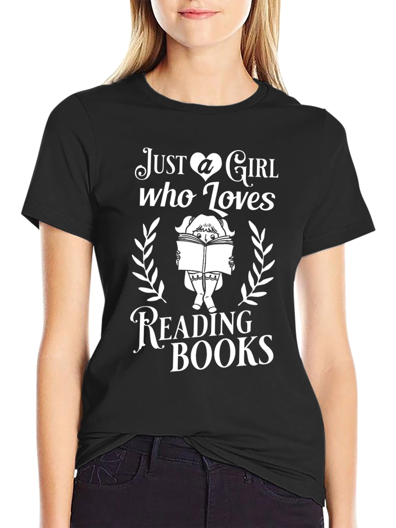 Just a Girl Who Loves Reading Books T-Shirt