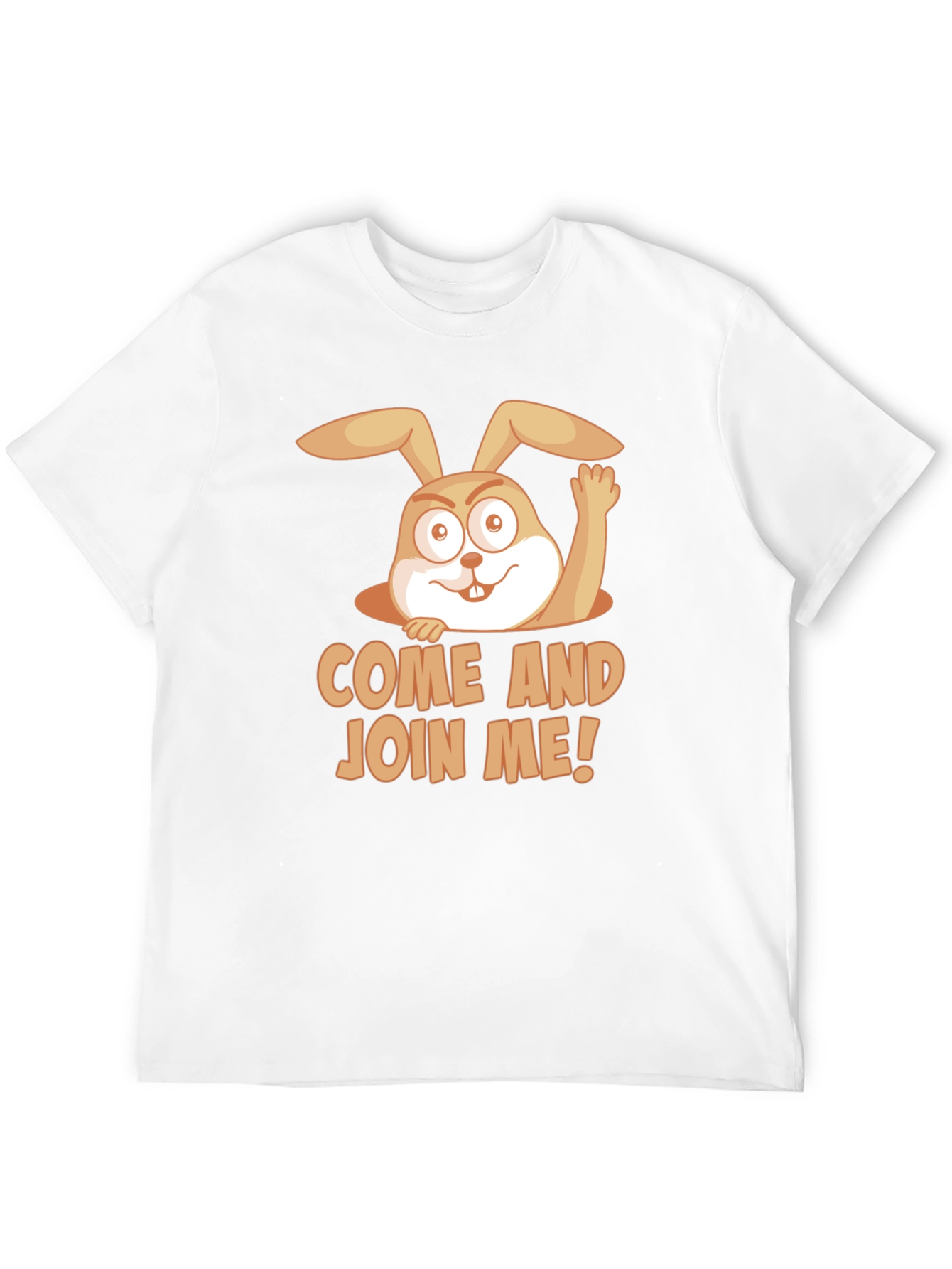 Come and Join Me! Rabbit Graphic T-Shirt