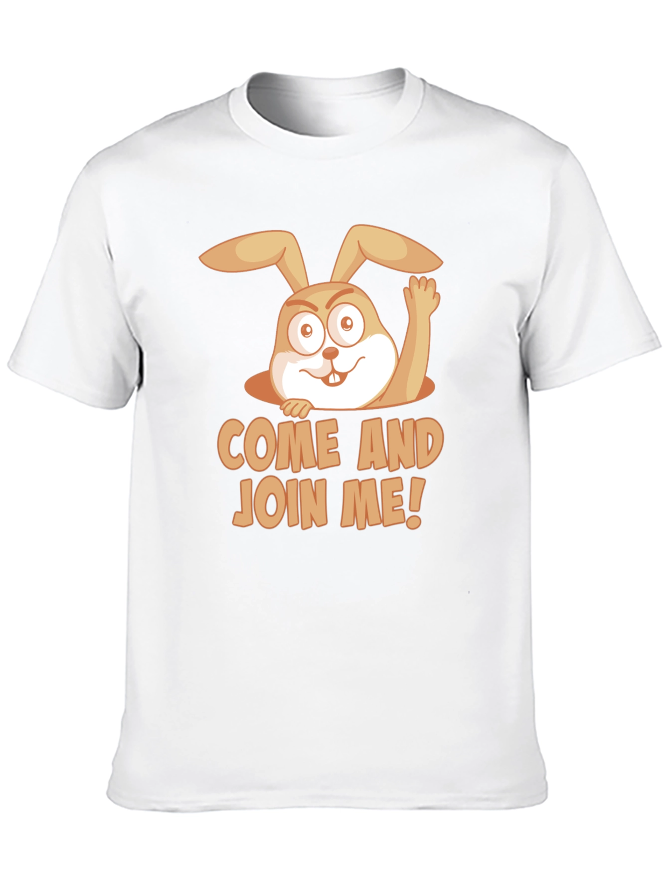 Come and Join Me! Rabbit Graphic T-Shirt