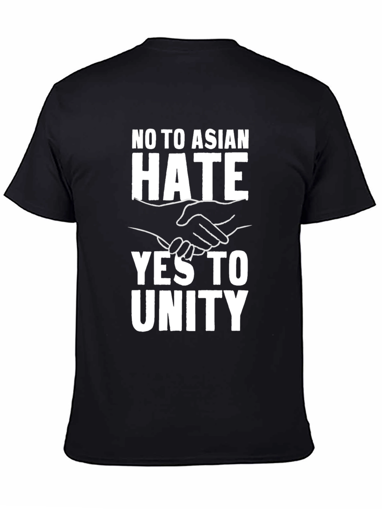 No Asian Hate Yes To Unity Black T-Shirt