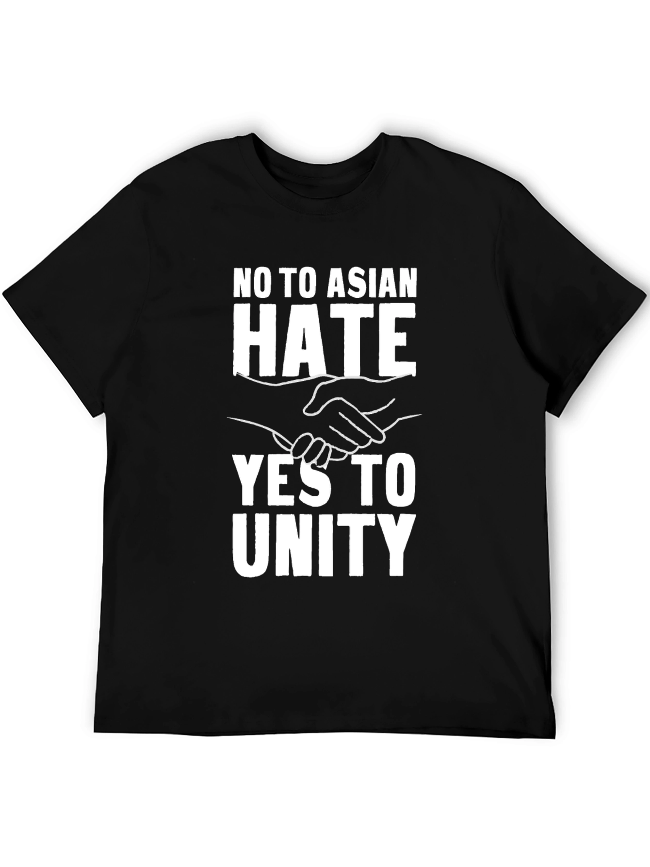 No Asian Hate Yes To Unity Black T-Shirt