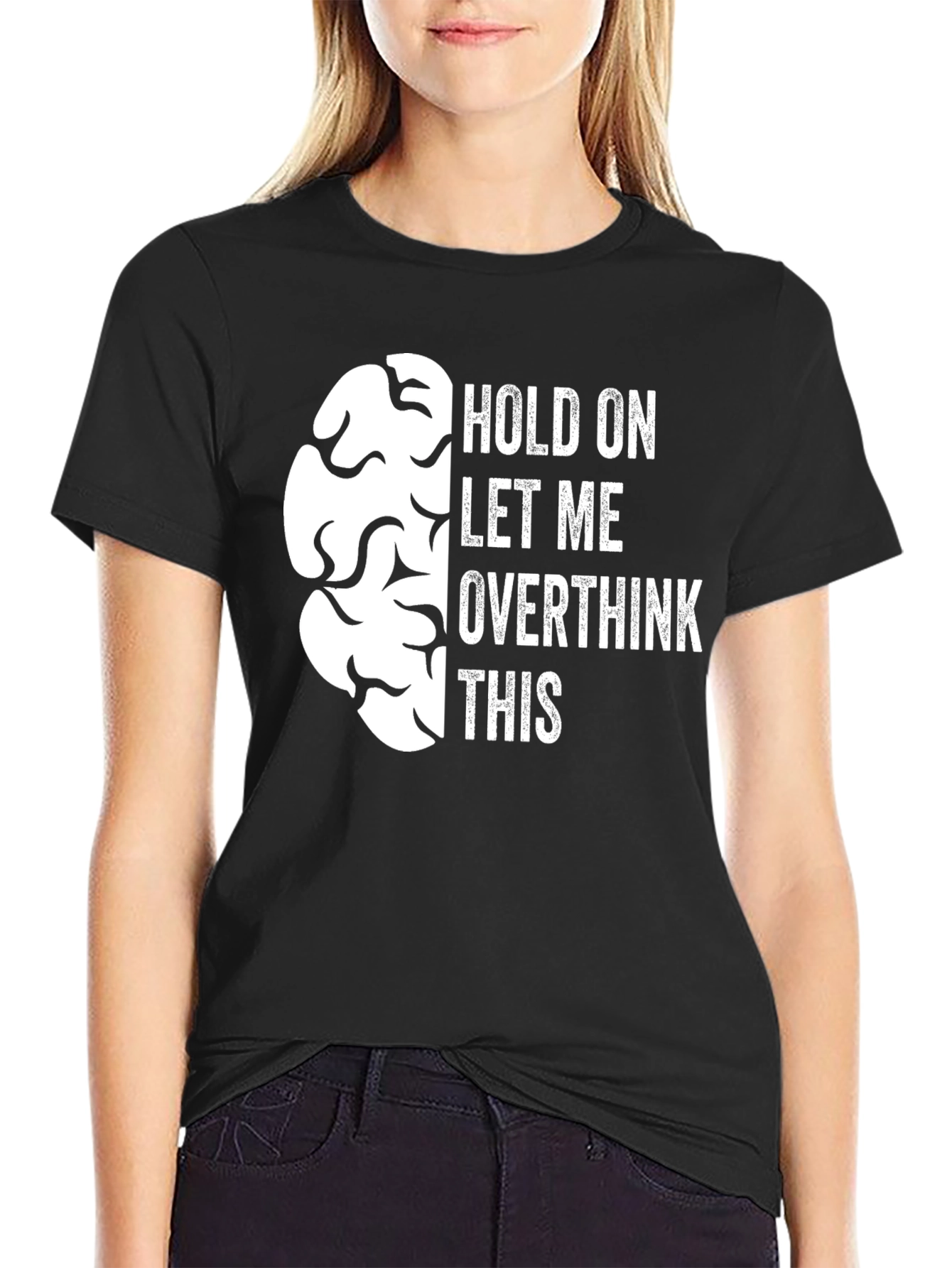 Overthink Brain Graphic Tee - Funny Sarcastic T-Shirt